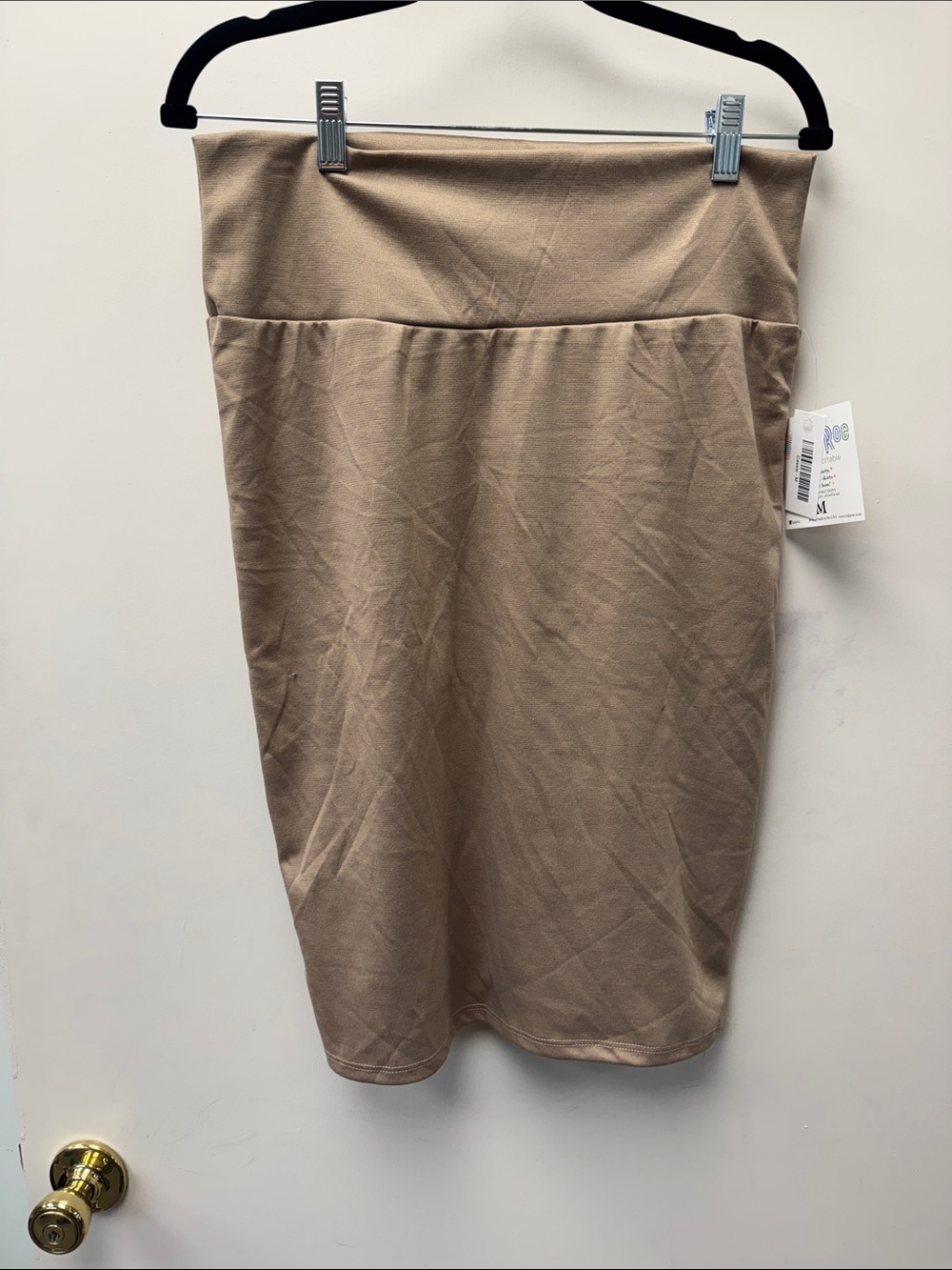 LuLaRoe Beige/Tan Stretch Pencil Skirt